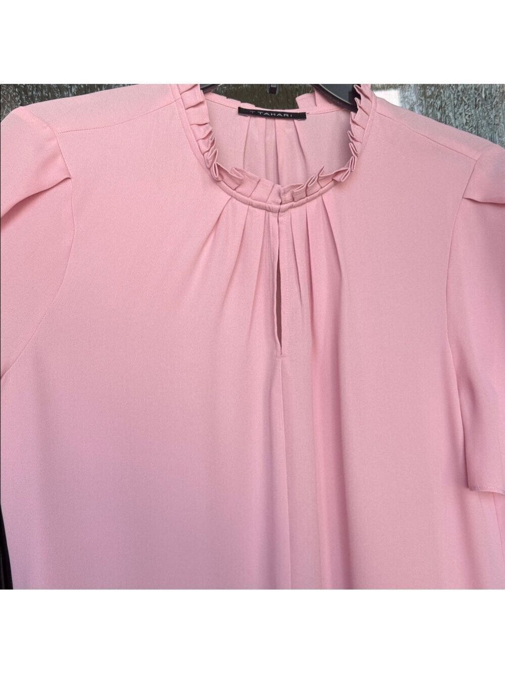T Tahari Soft Pink Blouse - Picture 4 of 8